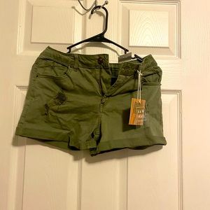 Olive green shorts
